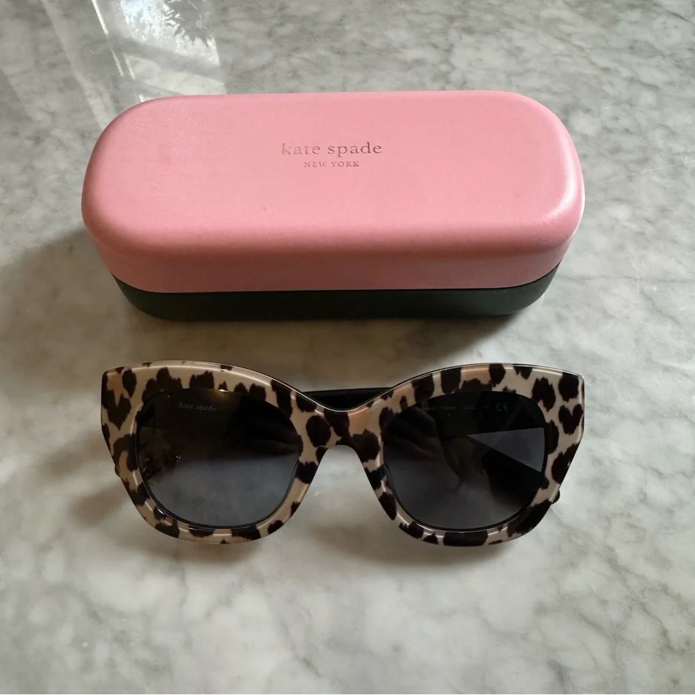 Kate Spade Leopard Cat-Eye Sunglasses